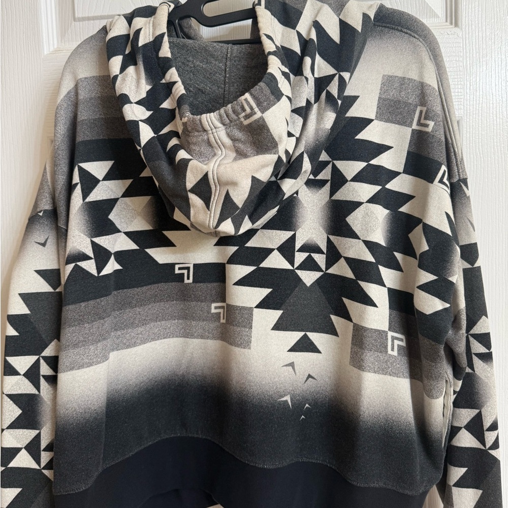 Greyson Aztec Black and Gray Hoodie - Picture 2 of 4
